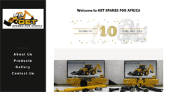 Desktop Screenshot of getspares.co.za